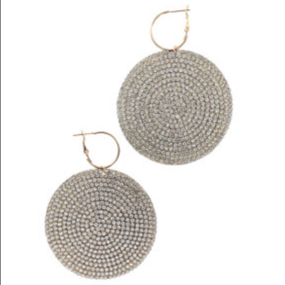 Silver Rhinestone Earrings - Picture 1 of 1